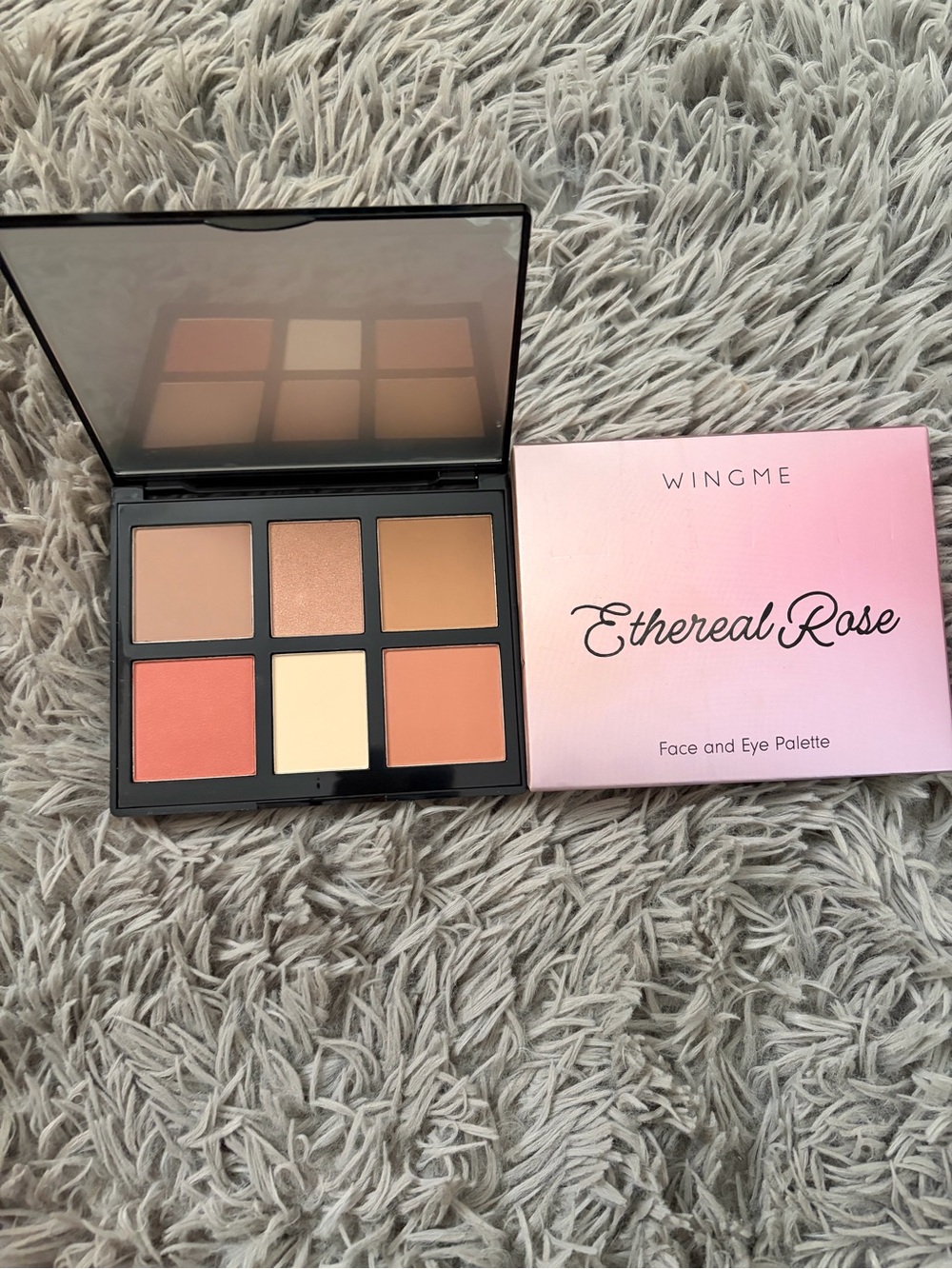 Ethereal Rose Face & Eye Palette — Warm Rose and Neutral Shades